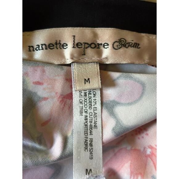 Nanette Lepore Swim coverup, black floral, medium, resort, vacation, beach - Picture 5 of 10